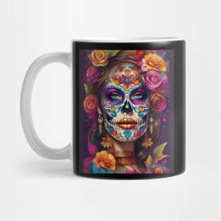 Dia de los Muertos Sugar Skull Beauty Mug